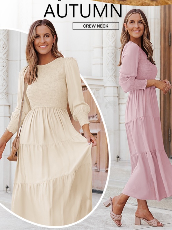Zesica Dresses & Skirts - NWOT! (Size M) ZESICA Women's Casual Long Sleeve Dress